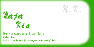 maja kis business card